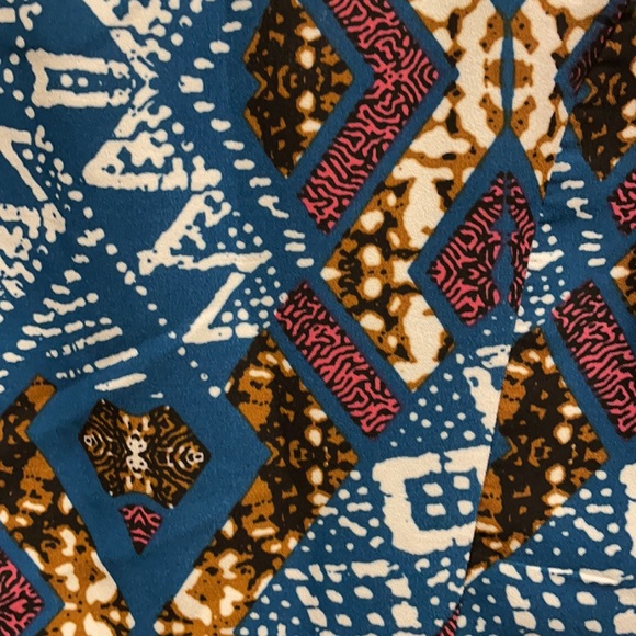 Blue Printed Dress - size S - Picture 2 of 4